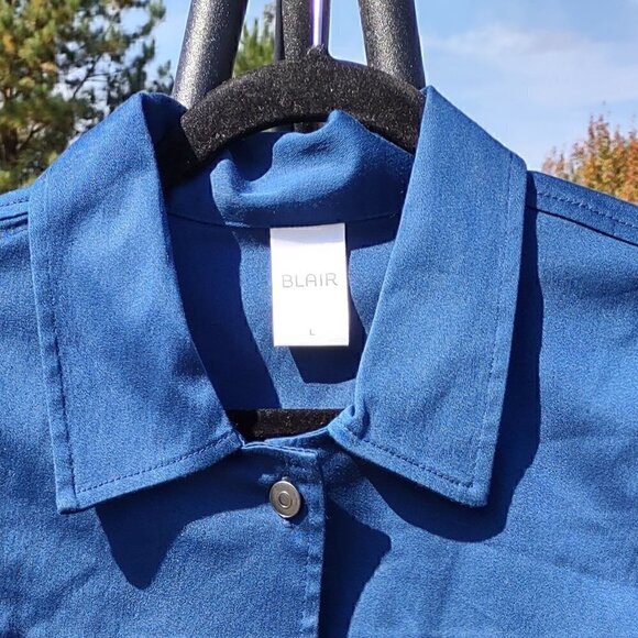 Blair Blue Stretch Jacket Size L - Picture 2 of 15